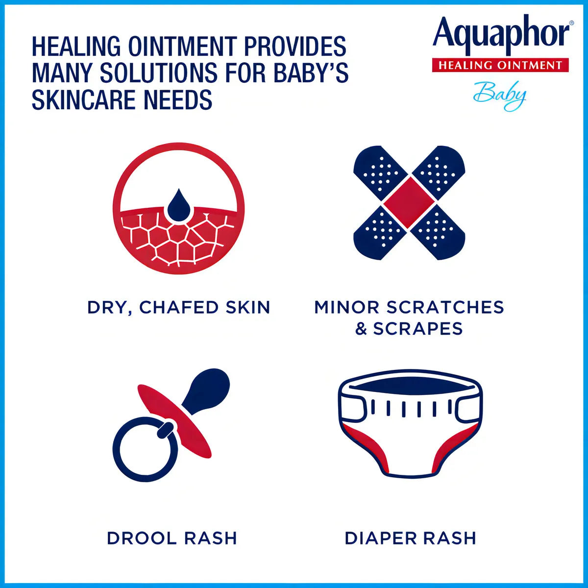 Crema para rozaduras de bebés Aquaphor en envase de 396g importado de EE.UU.