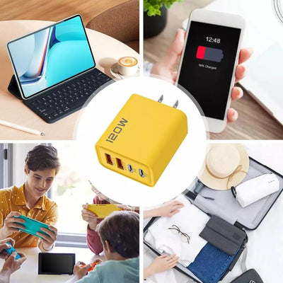 Cargador De Teléfono Celular De 120w Amarillo