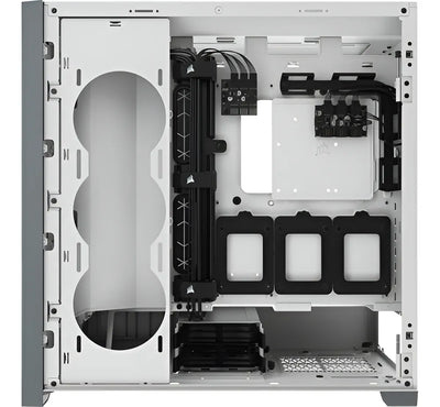 Gabinete Corsair Icue 5000x Rgb Blanco Vidrio Templado Atx