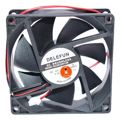 Ventilador De Refrigeración 8x8x2.5cm Brushless 12v 2 Cables