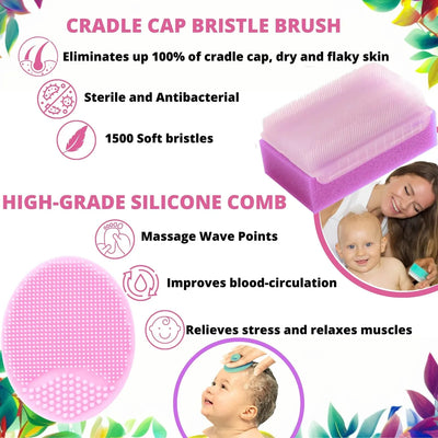 Cepillo Para Cuna Para Bebes, Esenciales De Bano Para Recien
