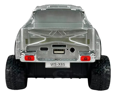 Radio Parlante Camioneta Ws-x65 Bluetooth Fm Usb Plateado