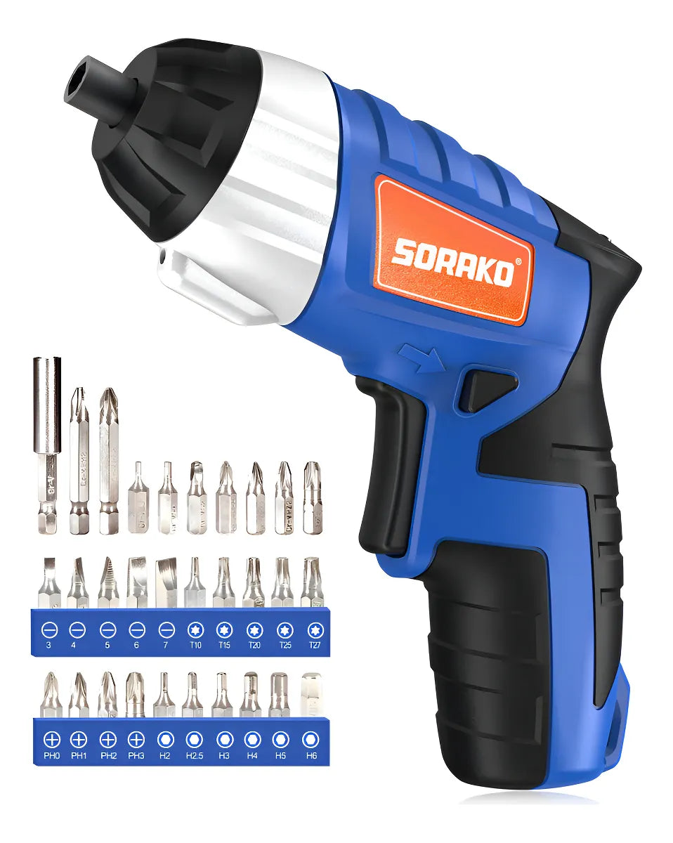 Sorako - Destornillador Eléctrico, Destornillador Inalámb. Color Azul