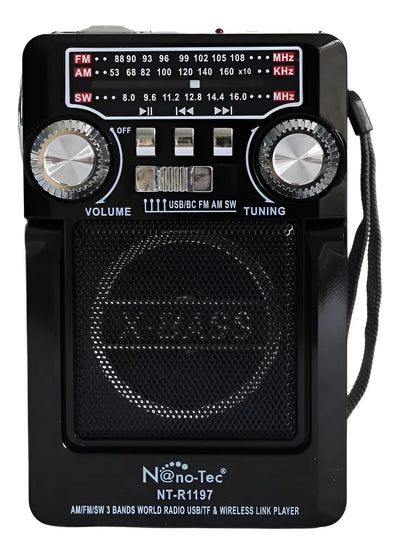 Radio Parlante Panel Solar Recargable Bocina Altavoz Fm Sd Diseño