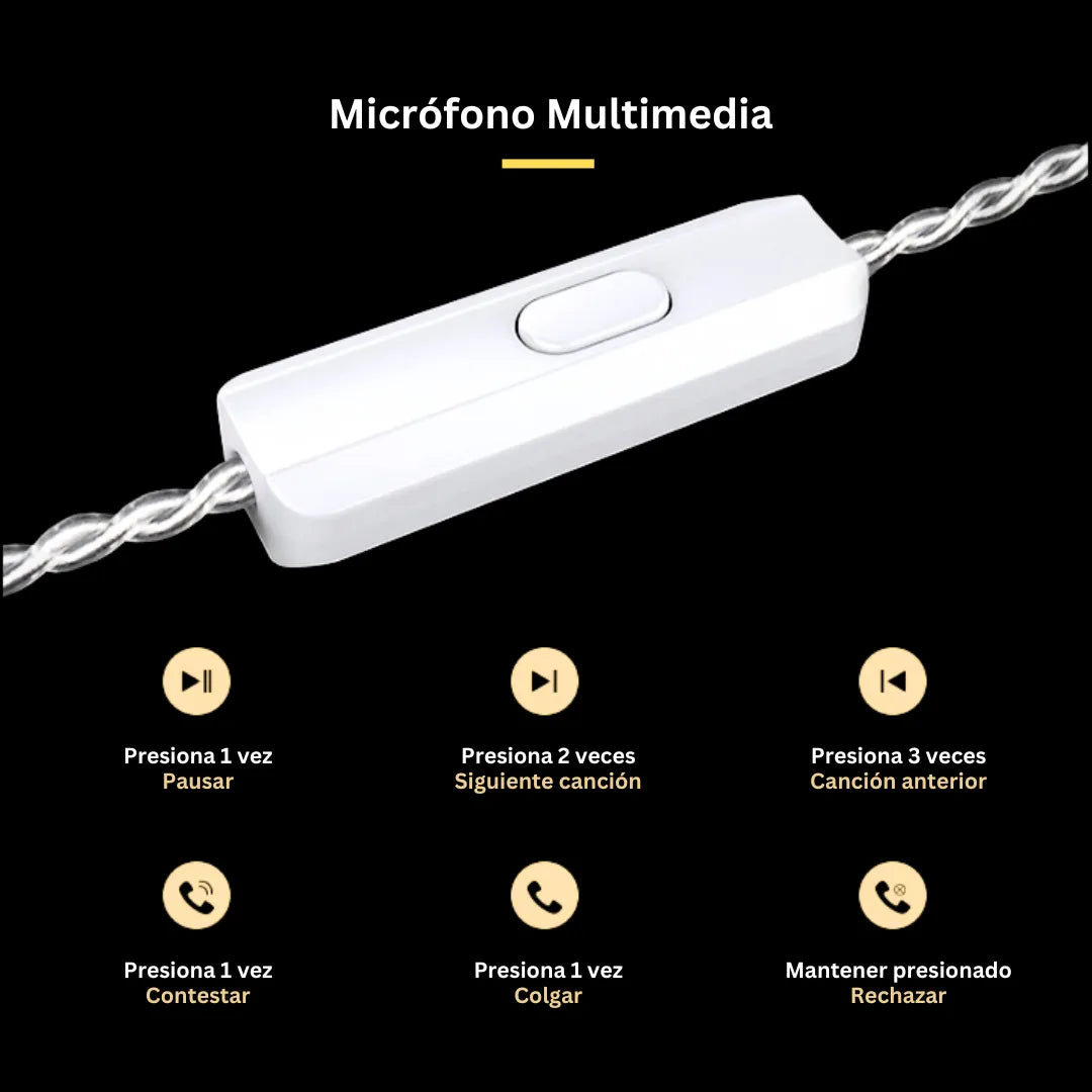 Audífonos Kz Zs10 Pro X Monitor In Ear Con Micro Y Estuche Negro