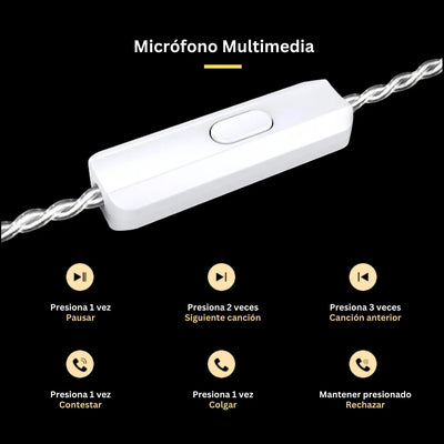Audífonos Kz Zs10 Pro X Monitor In Ear Con Micro Y Estuche Negro