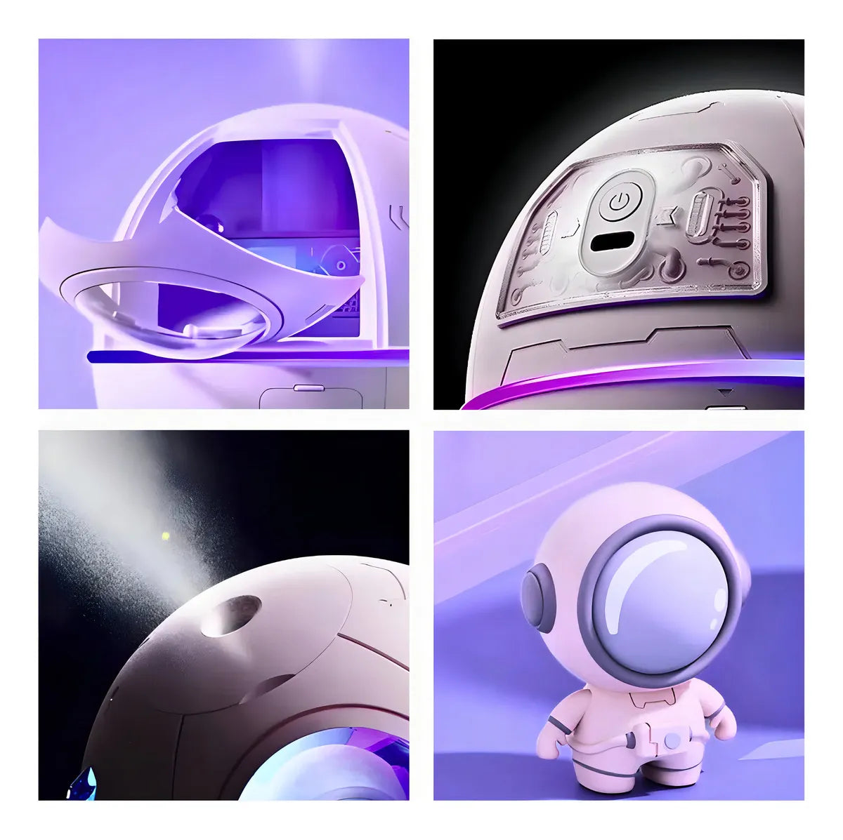 Humidificador y Difusor Utimix Brasil Espacial com Astronauta con voltaje de blanco