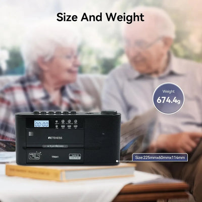 Radio Am Fm Onda Corta Sonido Sintonia Fina Blue Usb Sd Mp3 Negro