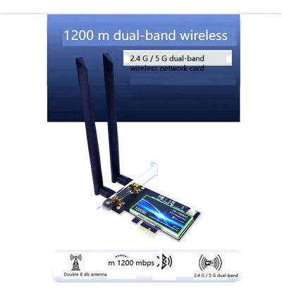 Tarjeta Pci-e Bluetooth 4.0 Wifi 1200mbps Doble Banda