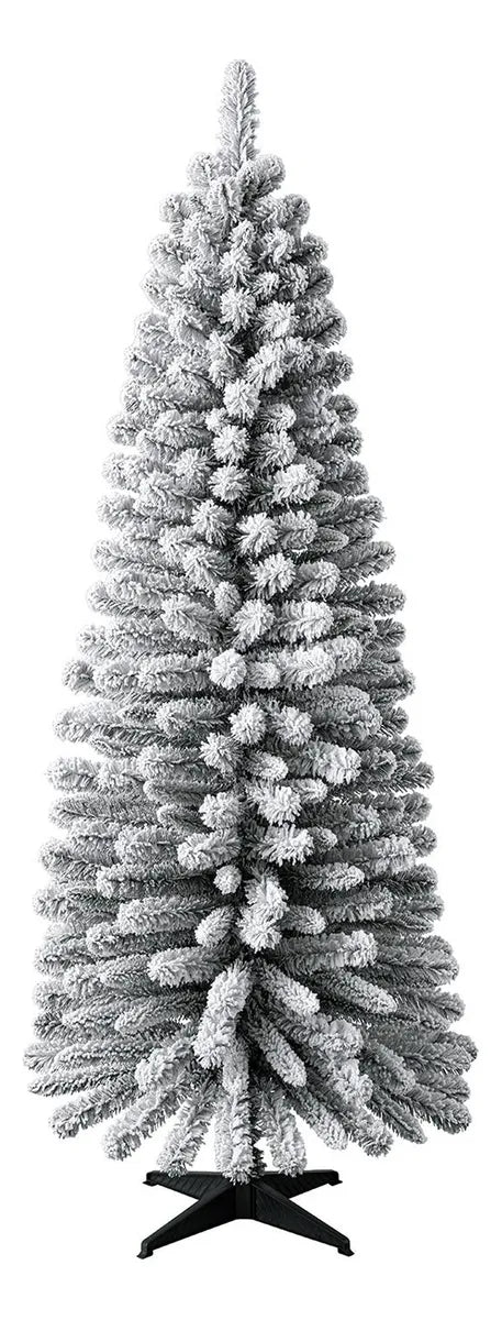 Árbol De Navidad Nevado 319 Ramas-198 Cm Verde