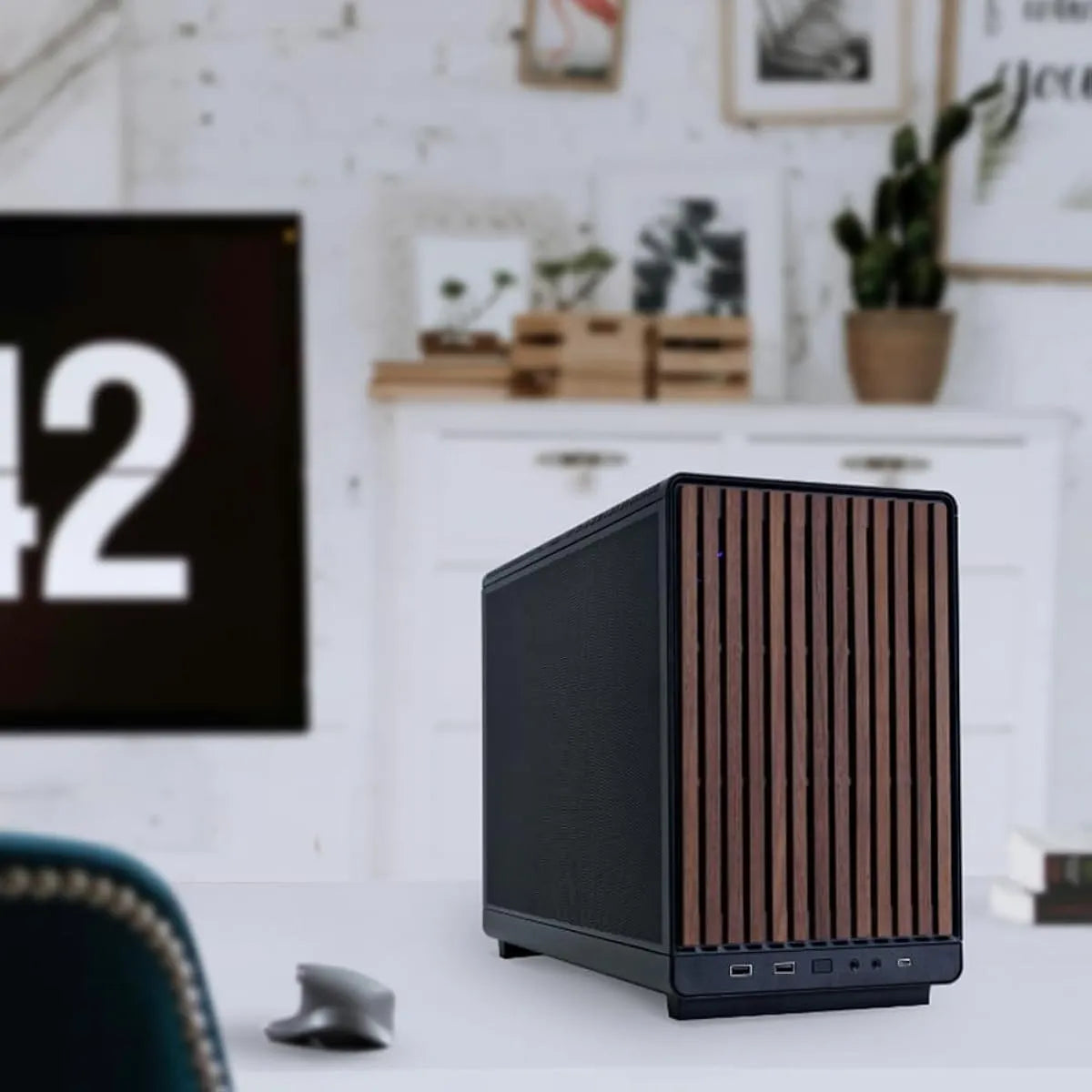 Caja Lian Li A3 Matx-wd, Madera Frontal, Soporta 360mm Aio