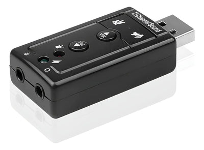 Tarjeta De Sonido Usb 7.1 Control De Volumen Adaptador