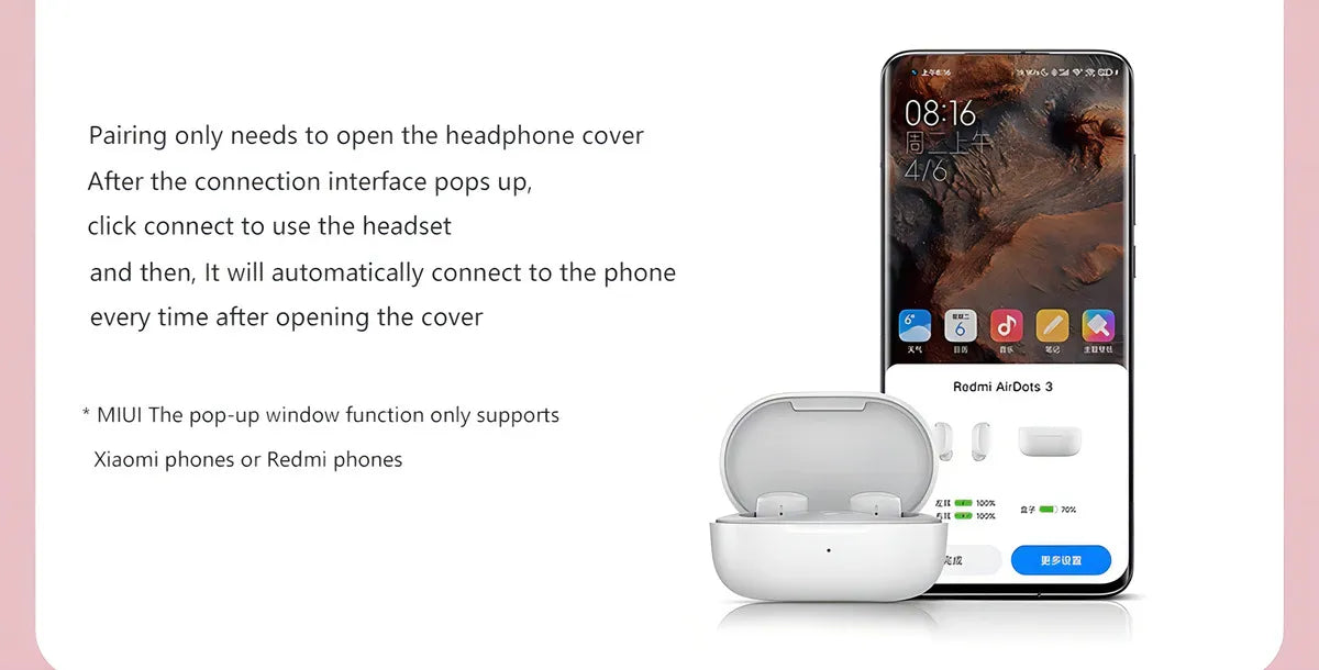 Audífonos in-ear inalámbricos blanco