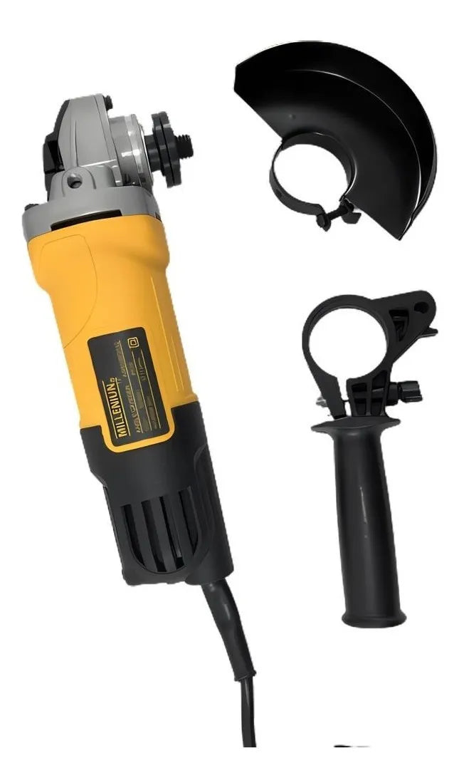 Combo Taladro Percutor 1/2 Y Pulidora De 4 1/2 Millenium Amarillo 60 Mhz