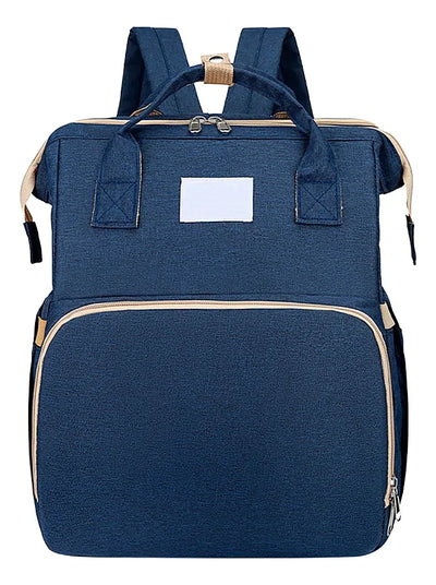 Pañalera Morral 3 En 1 Color Azul Cokibú Color Azul Oscuro Diseño De La Tela Oxford