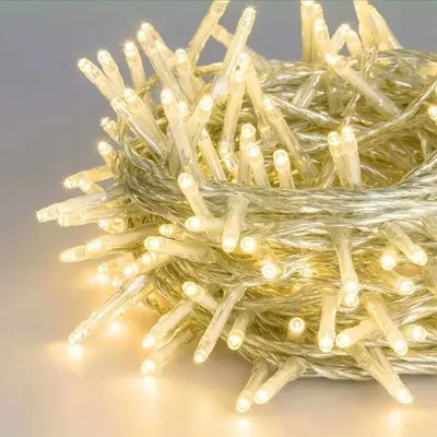 Luces Navidad Decorativas Por 100 Mts Y 1000 Leds Navideñas Blanco