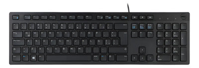 Teclado Dell KB216-BK-LTN QWERTY español latinoamérica color negro
