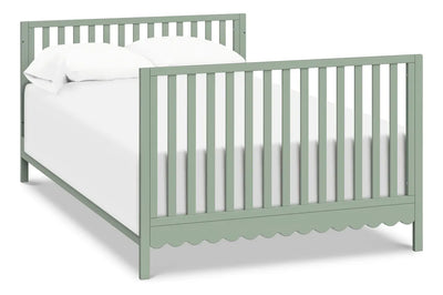 Davinci Sammy Scallop - Cuna Convertible 4 En 1 En Salvia C. Color Negro