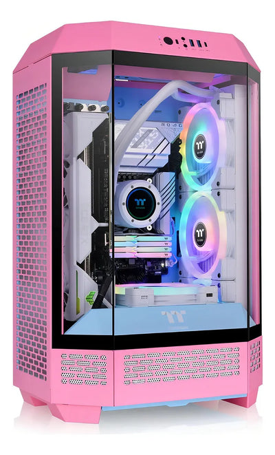 Gabinete para computadora de escritorio Thermaltake CA-1Y4-00SAWN-00 bubble pink