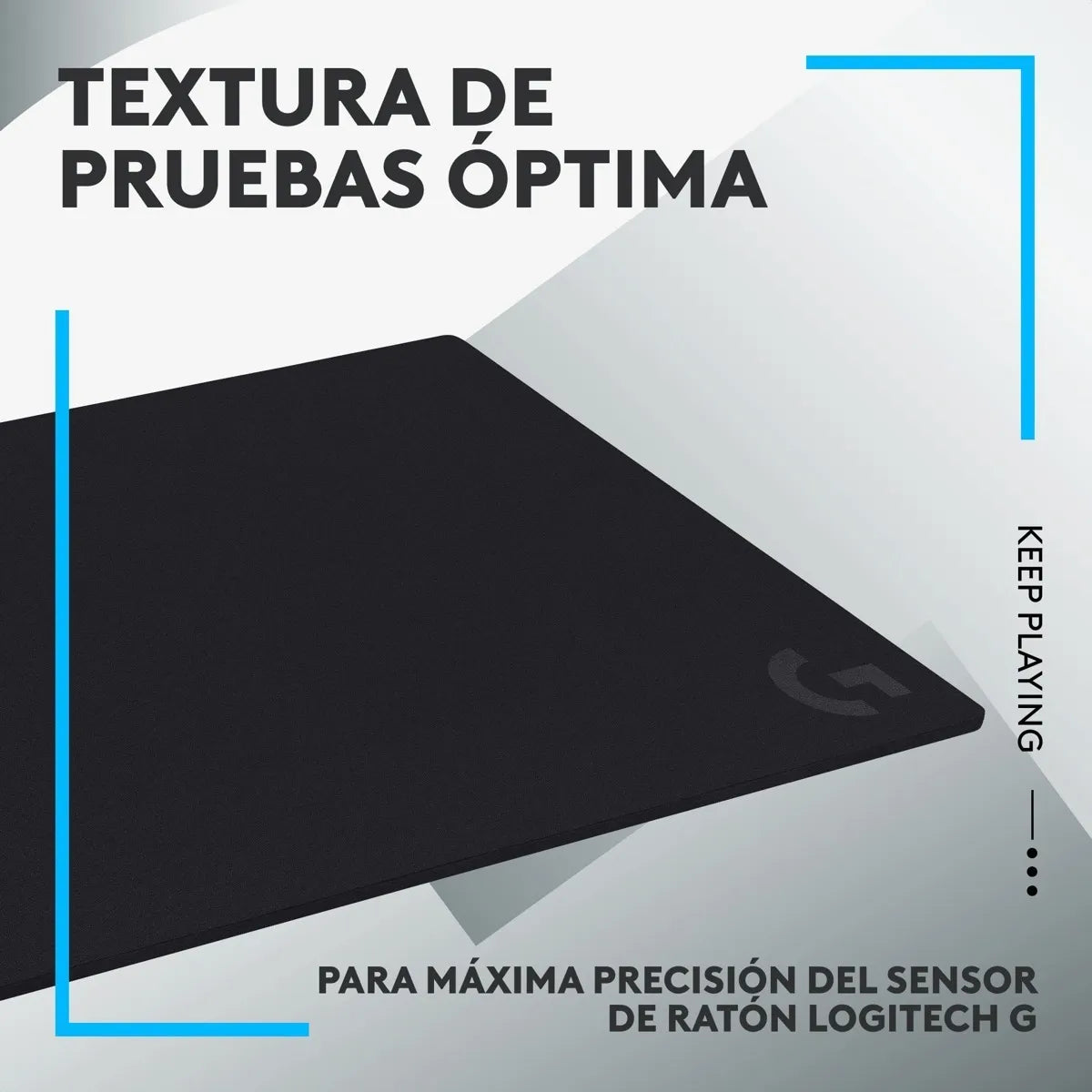 Alfombrilla Gamer Logitech G740 / Pad Mouse L, 460x400x5mm Negro