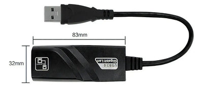 Adaptador Rj45 Usb 3.0 Gigabit Ethernet 10/100mbps