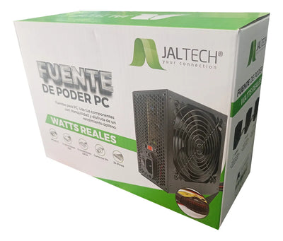 Fuente De Poder De 500 Watts Reales Jaltech Negro
