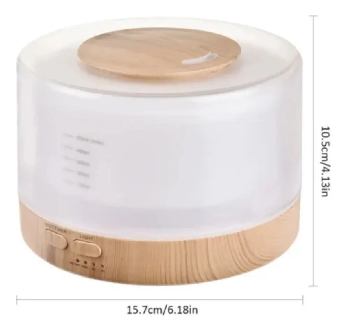 Humidificador Atomizador Difusor De Aroma Led Masmelo 500ml Blanco