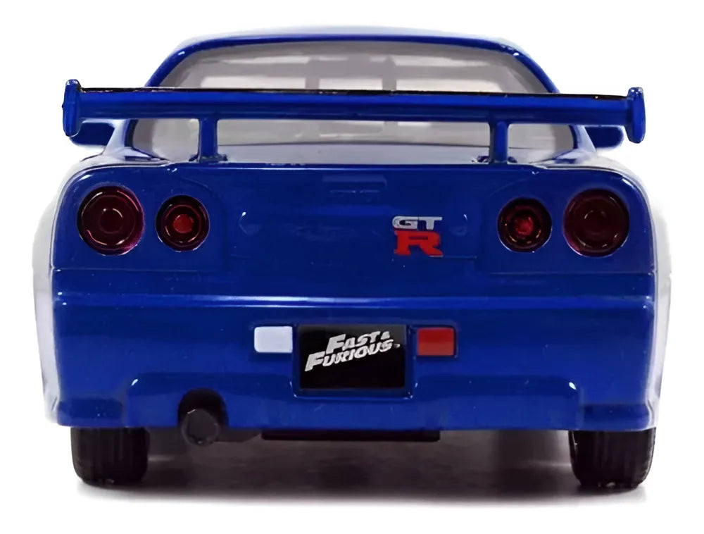 Brian´s Nissan Skyline Gt-r Rápido Y Furioso 1:32 Jada Color Azul Rey