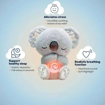 El Sueño De Los Niños: Koala Que Late, Brilla Y Respira Color Gris