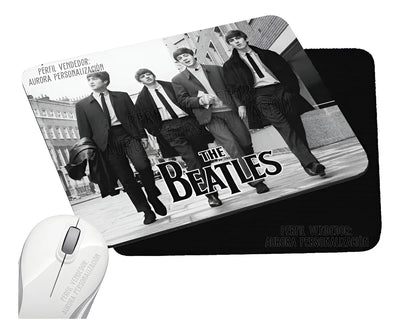 Pad Mouse Rectangular The Beatles Grupo Musica 3 Negro