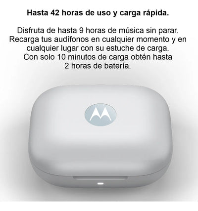Motorola Moto Buds, Auriculares Bt 5.3 Anc Hi-res Audio, Lbl Celeste