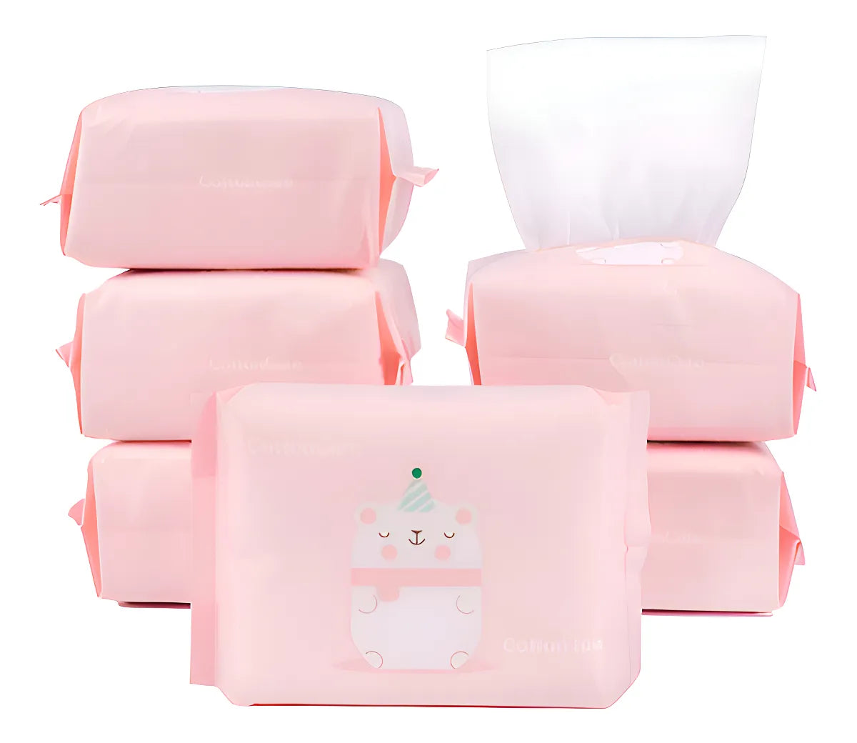 Cottoncare Toallita Seca Para Beb, 100% Algodn, Pauelos De A