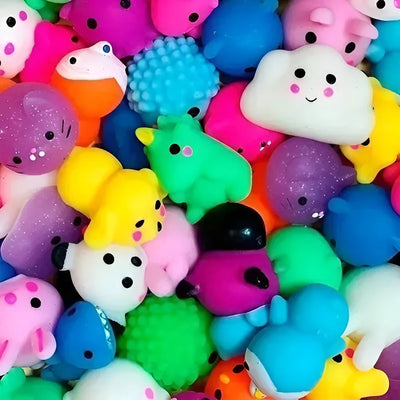 10 unidades de compresión antiestrés Squish Squishy Pets