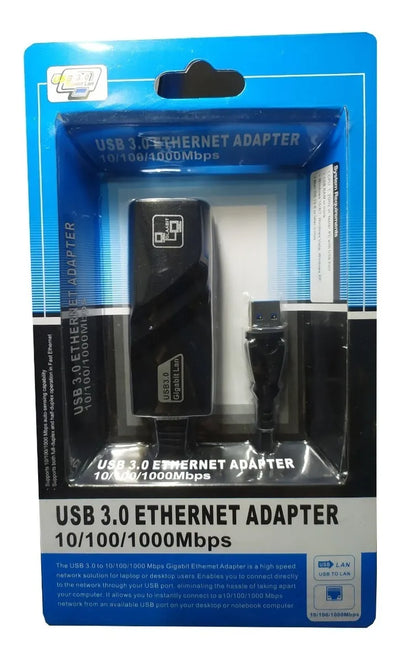Adaptador Convertidor Usb 3.0 A Ethernet Rj45 10/100/1000