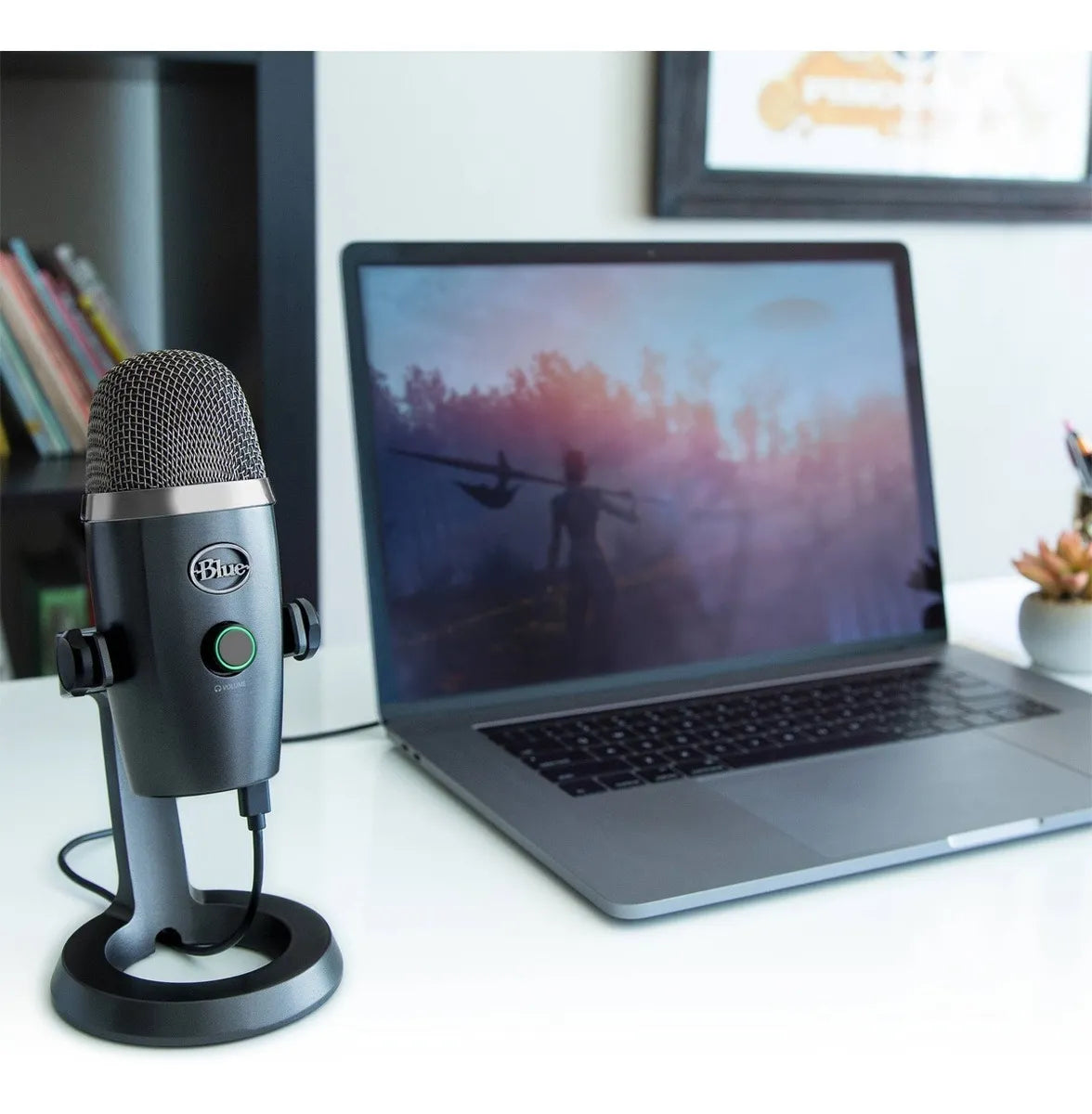 Micrófono Blue Yeti Nano Condensador Omnidireccional color vivid blueS