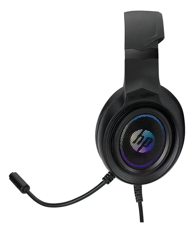 Auriculares HP Gamer DHE-8008u DHE-8008u negros con luz LED RGB
