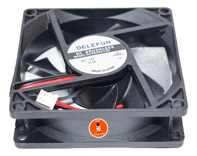 Ventilador De Refrigeración 8x8x2.5cm Brushless 12v 2 Cables