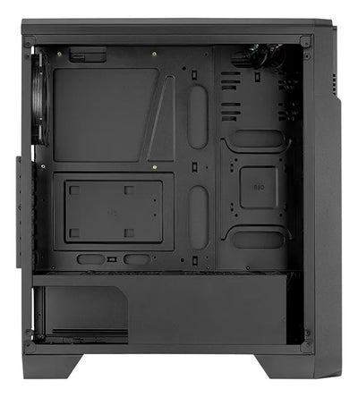 Gabinete Chasis Gamer Aerocool Ore Saturn 4 Ventiladores Color Negro