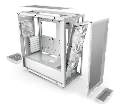 Gabinete Gaming Nzxt H7 Flow Rgb Cm-h71fw-r1 Atx Color Blanco