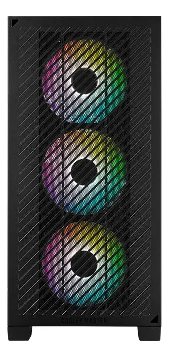 Gabinete Cooler Master Elite 301 Argb Micro Atx C/templado Color Negro