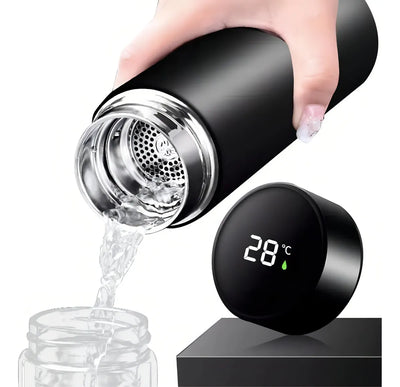 Botella térmica fría y caliente LED con temperatura digital táctil