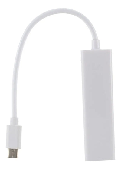 Adaptador De Usb Tipo C A A Rj45 Base 100+ 3 Puertos Usb 2.0