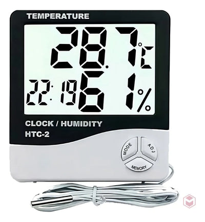 Termohigrometro Digital Higrometro,termometro,reloj Alarma