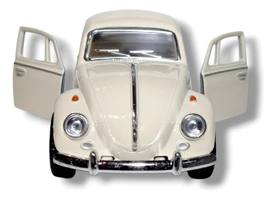 Volkswagen Beetle Beige 1967 KT5057d 75 en miniatura de metal