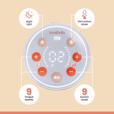 Annabella Extractor De Leche Electrico: Simula La Lengua Del