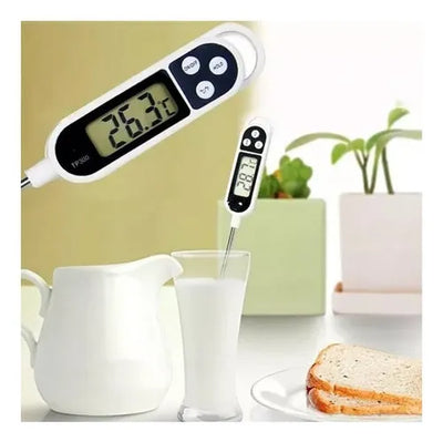 Termómetro Culinario Digital Blanco Para Bebidas Y Comida