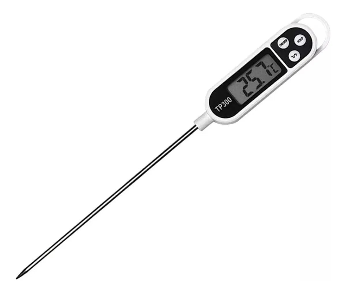 Termometro Digital Alimentos Comida Sonda Carnes Temperatura Color Blanco