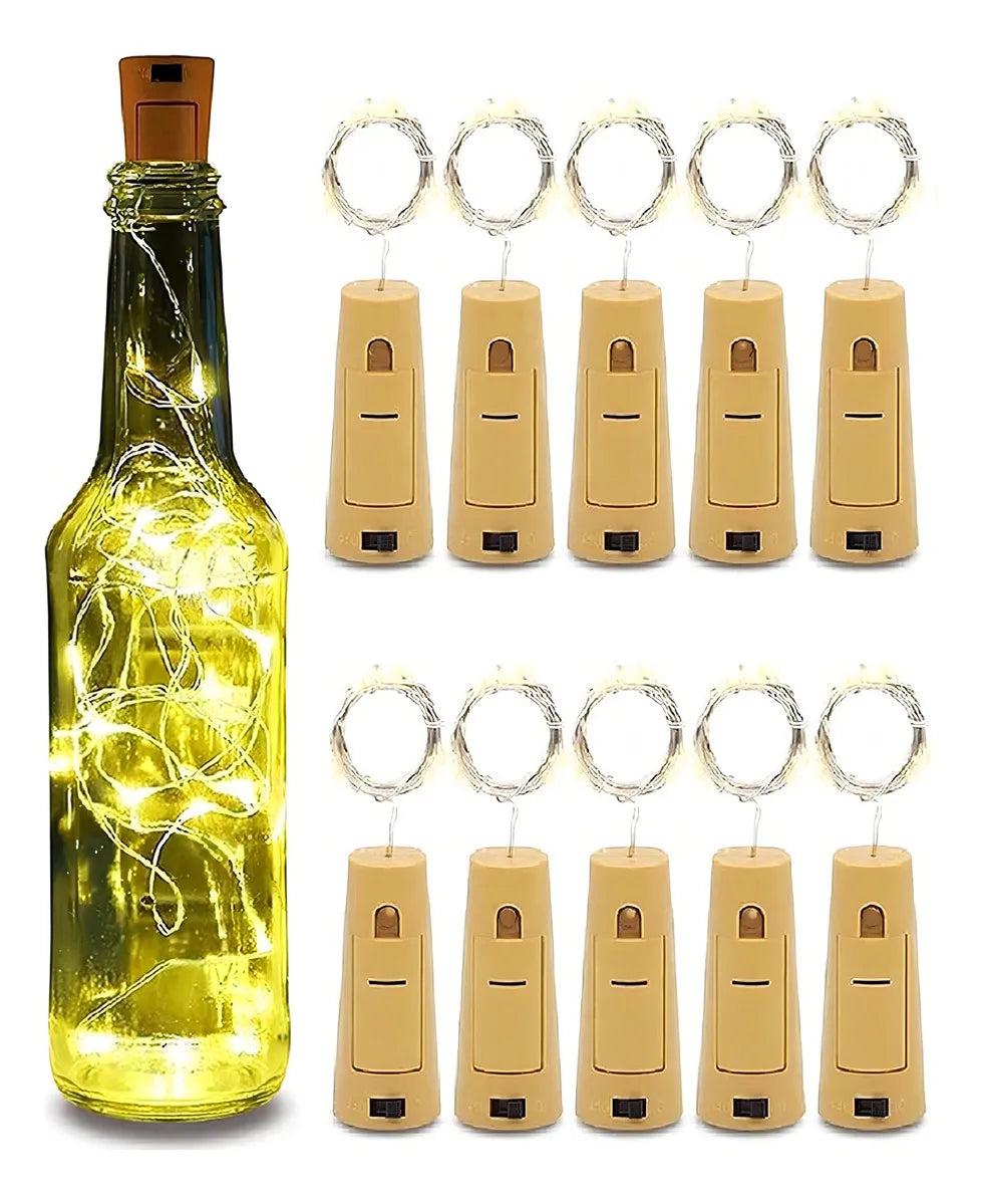 Luces Led Guirnalda Con Corcho Para Botella Hada Maxwell X10