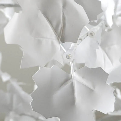 Arbol Hojas Luz Decoración Bodas Color Blanco 180 Cm Navidad