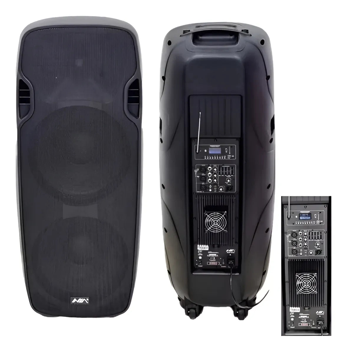 Parlante Bafle Sonido Tecnologia Tws Bluetooth Ruedas Fm Sd Diseño 1